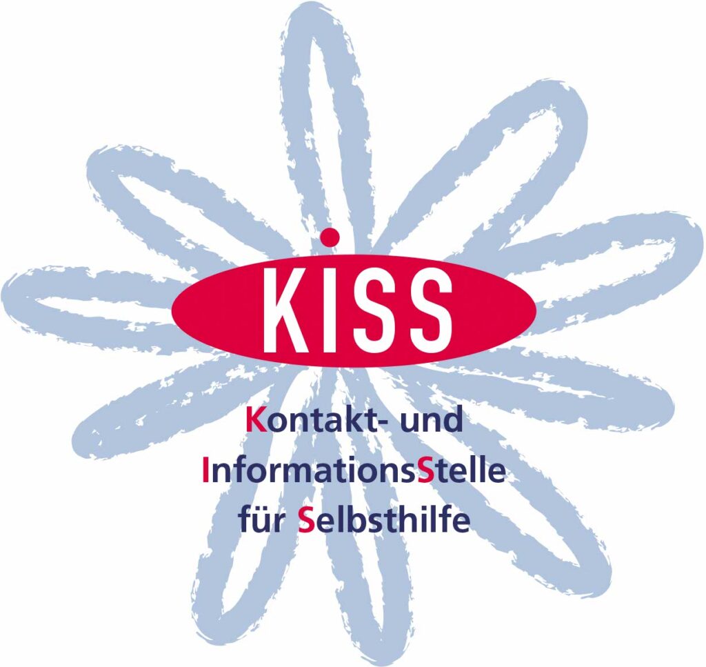 KISS Logo Blume PfadeDicker Schriftzug lang